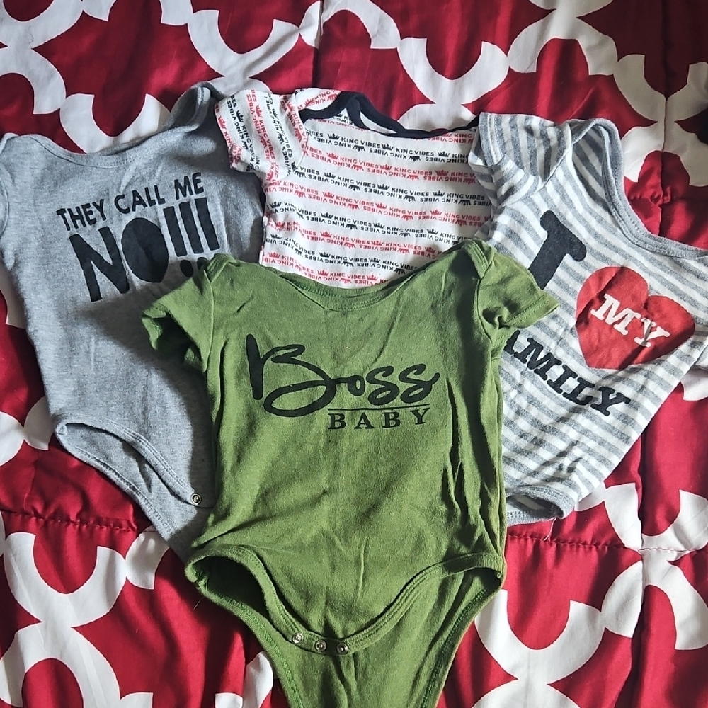 Green Bodysuit One Piece with Text Detail